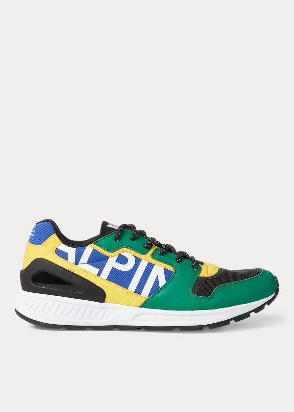 Zapatillas Polo Ralph Lauren Hombre Verdes / Multicolor - Train 100 Tech-Suede - JCNSD3750